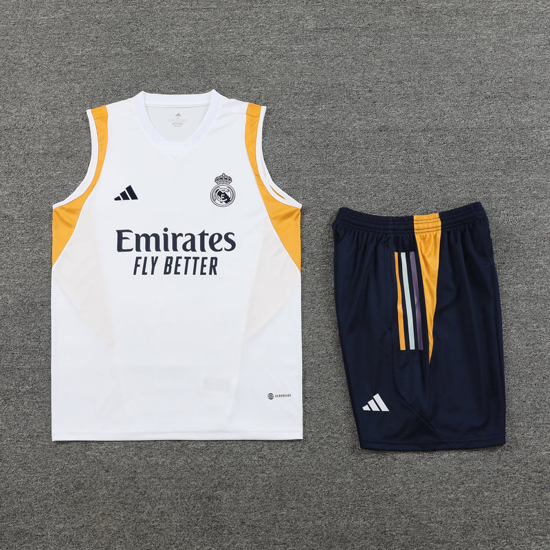 Kit de Treino Regata Real Madrid I 23/24 - Branco