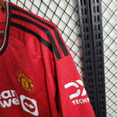 Camisa Manga Longa Vermelha Home Manchester United - 23/24 - Lagrife Sport