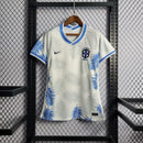 Camisa Feminina Brasil Branca Folhas - Lagrife Sport