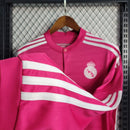 Camisa Manga Longa Rosa Retro Real Madrid 13/14 - Lagrife Sport