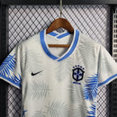 Camisa Feminina Brasil Branca Folhas - Lagrife Sport