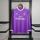 Camisa Manga Longa Roxa Retro Real Madrid 16/17 - Lagrife Sport