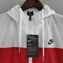 Corta Vento Swoosh Nike Branco x Vermelho - Lagrife Sport