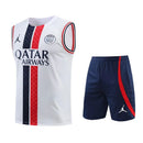 Kit Camisa Regata e Short PSG Branca e Azul 23/24 - Lagrife Sport