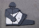 Conjunto Tech Fleece Cinza e Branca - Lagrife Sport