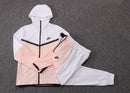 Conjunto Tech Fleece Branco e Salmão - Lagrife Sport