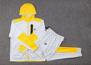 Conjunto Nike Tech Fleece Inside Cinza e Amarelo - Lagrife Sport