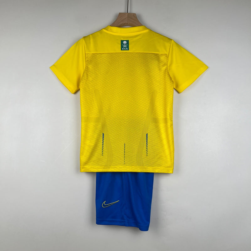 Kit Infantil Al Nassr I 23/24 - Amarela