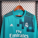 Camisa Manga Longa Azul Retro Real Madrid 17/18 - Lagrife Sport
