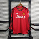 Camisa Manga Longa Vermelha Home Manchester United - 23/24 - Lagrife Sport