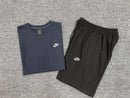 Kit Camisa e Short Nike Fleece Azul e Preto - Lagrife Sport