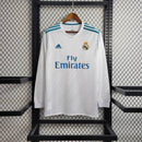 Camisa Manga Longa Branca Retro Real Madrid 16/17 - Lagrife Sport