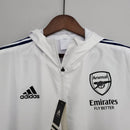 Corta Vento Arsenal Branco e Preto - Lagrife Sport