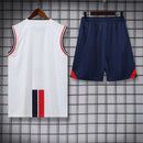 Kit Camisa Regata e Short PSG Branca e Azul 23/24 - Lagrife Sport