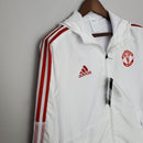Corta Vento Manchester United Branco e Vermelho - Lagrife Sport