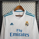 Camisa Manga Longa Branca Retro Real Madrid 16/17 - Lagrife Sport