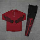 Conjunto Treino Nike Preto e Vinho Dri Fit - Lagrife Sport