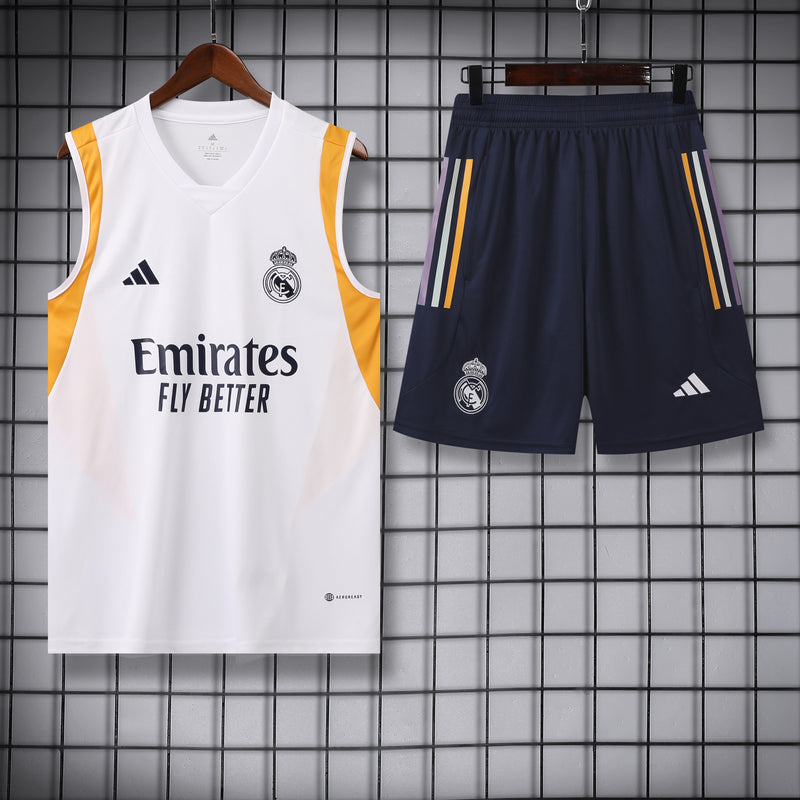 Kit de Treino Regata Real Madrid I 23/24 - Branco