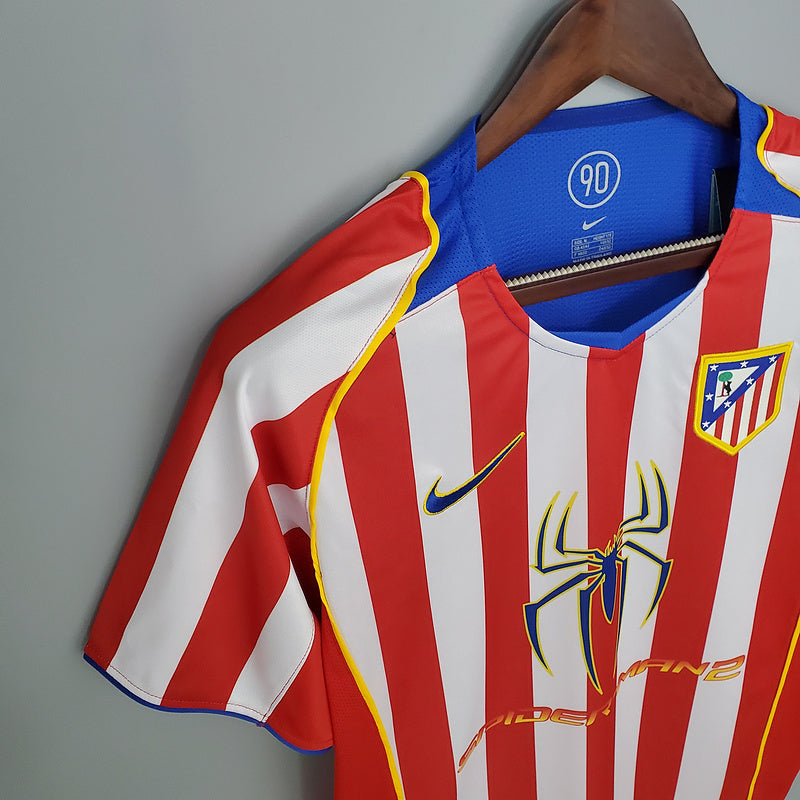 Camisa Atlético de Madrid Retrô 2004/2005 Vermelha e Branca - Nike