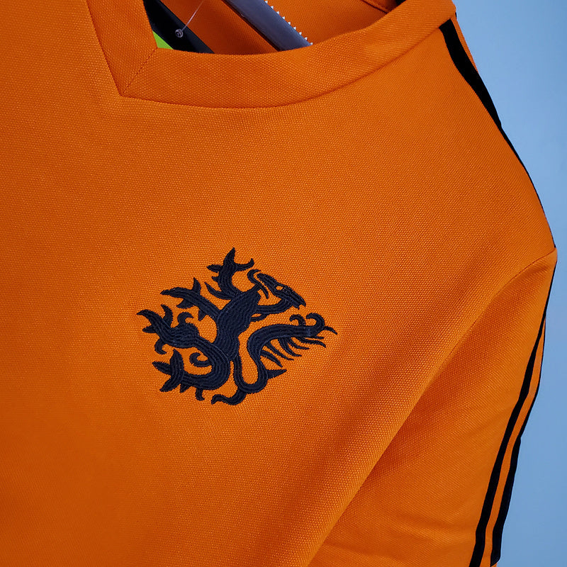 Camisa Holanda Retrô 1974 Laranja