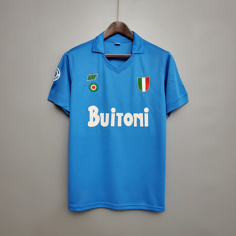 Camisa Napoli Retrô 1987/1988 Azul