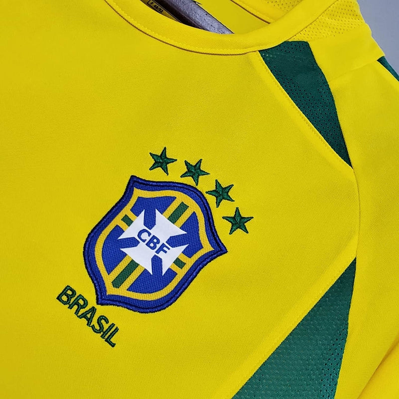 Camisa Seleção Brasileira Retrô 2002 Amarela - Nike