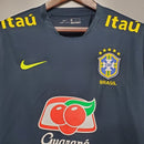 Camisa Brasil - Preta- Todos os patrocinios - Lagrife Sport
