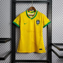 Camisa Feminina Brasil Amarela Cristo Redentor - Lagrife Sport