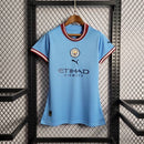 Camisa Feminina Azul Home Manchester City - 22/23 - Lagrife Sport