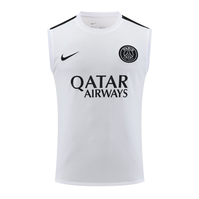 Regata PSG (Treino) 23/24 Nike - Preto e Branco