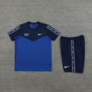 Kit Camisa e Short Nike Repeat Azul Dois Tons - Lagrife Sport