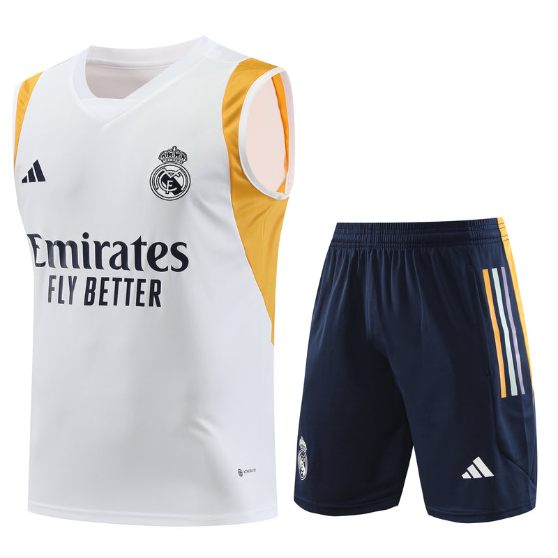 Kit de Treino Regata Real Madrid I 23/24 - Branco