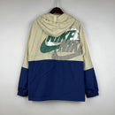 Corta Vento Nike Azul e Bege Triple Logo - Lagrife Sport