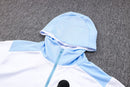 Conjunto Nike Tech Fleece Inside Branco e Azul - Lagrife Sport