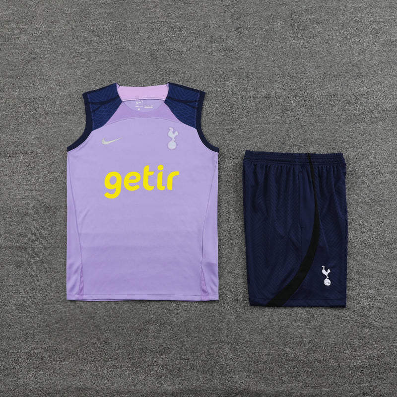 Kit de Treino Regata Tottenham Spurs 23/24 - Roxo