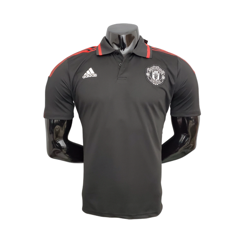 Camisa Polo Manchester United Preta - Masculina